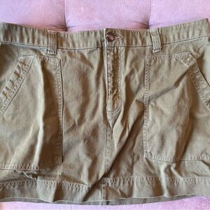 Casual Utility Mini Skirt in Olive Green Old Navy 18